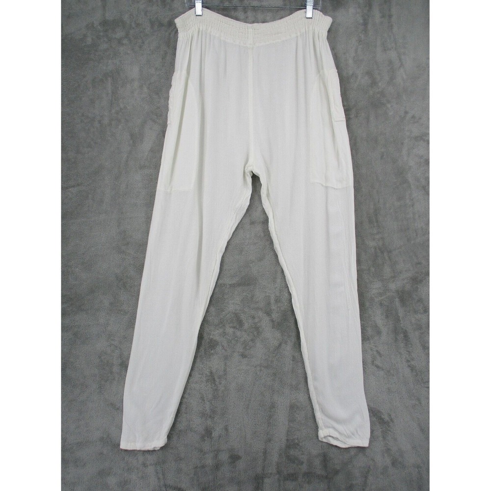 Vintage Laise Adzer Pants Womens One Size Lagenlook Harem Drop Crotch Hippie 80s